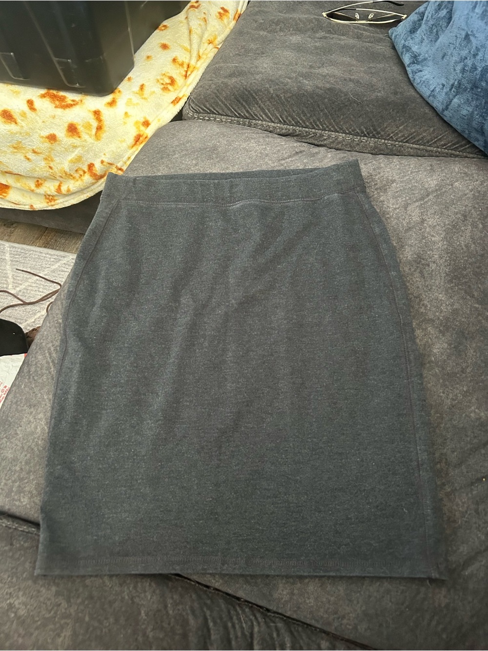 Old Navy Charcoal Gray Knit Pencil Skirt